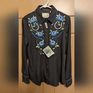 NWT Roper Brand Button Up Collar Top.